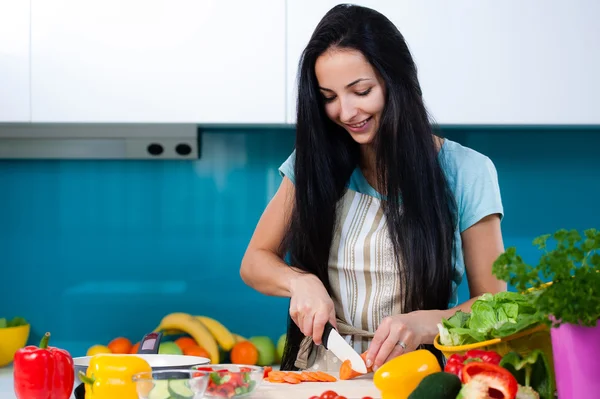 Healthy lifestyle cooking at home. — Stock Photo, Image