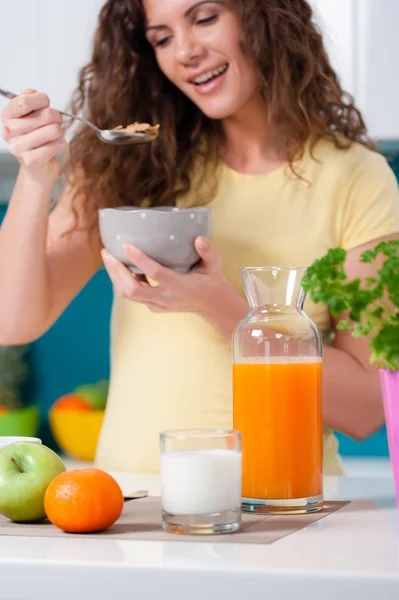 Gesundes Frühstück für ein gesundes Leben. — Stockfoto