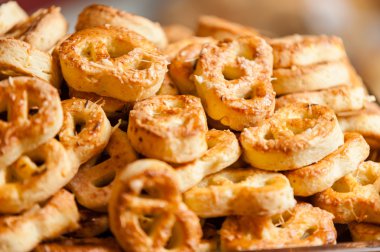 Taze bir grup tuzlu kraker