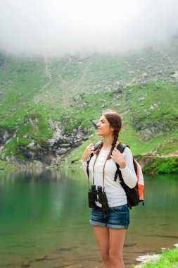 Scene from Balea Lake, Romania.