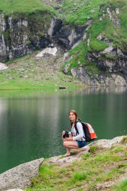 Scene from Balea Lake, Romania.