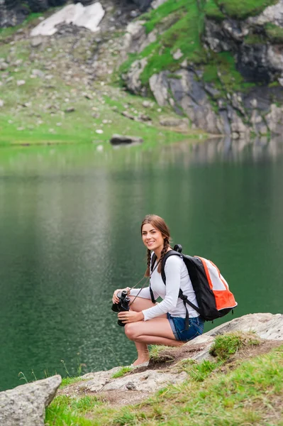 Scene from Balea Lake, Romania. — Stock Photo, Image
