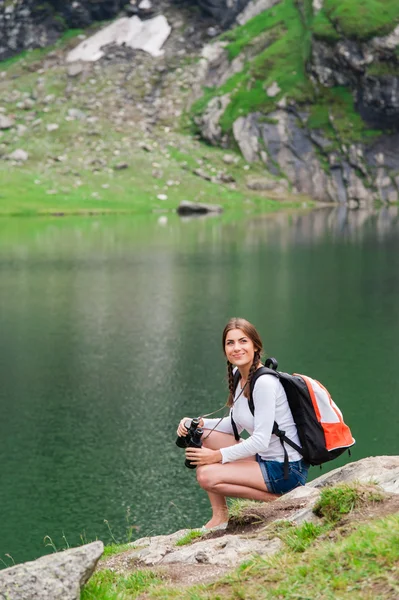 Scene from Balea Lake, Romania. — Stock Photo, Image