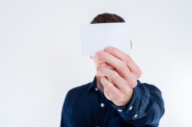 Genç işadamı kartı teslim