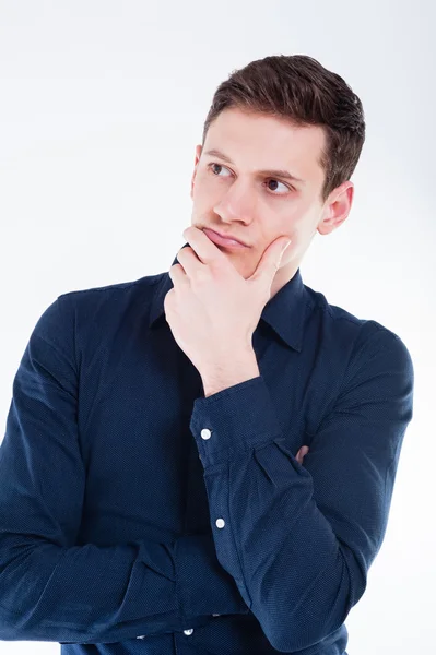 Portrait of worried young businessman — Stock Photo, Image