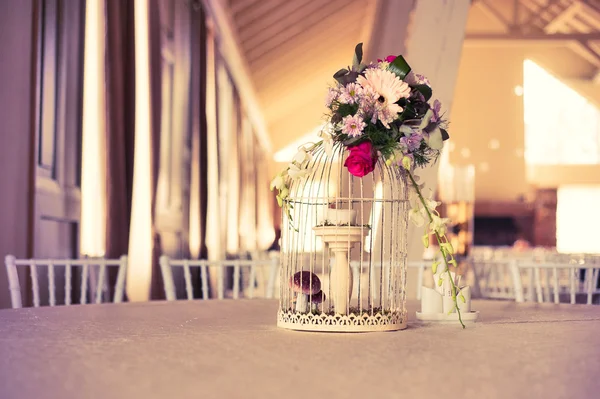 Conjunto de mesa para una fiesta de evento o recepción de boda —  Fotos de Stock