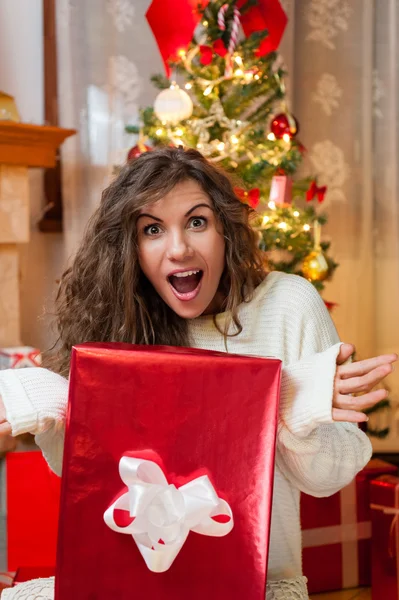 クリスマスプレゼント時間 — ストック写真