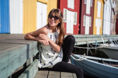 Kuzey Kara güneş ışığı oturan