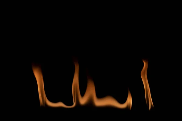 Fire Flames Black Background — Stock Photo, Image