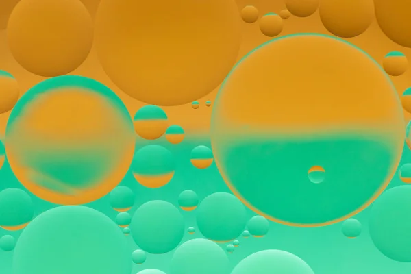 Olio Acqua Astratti Verde Arancione — Foto Stock