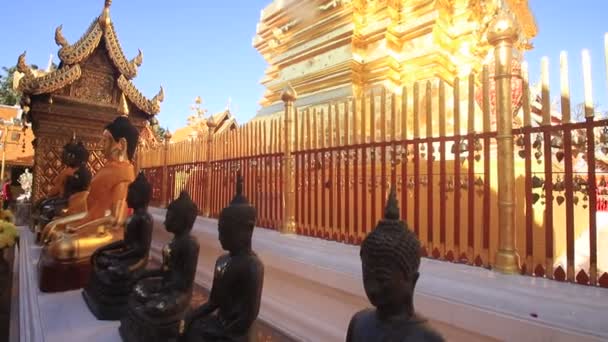 Wat Phra Doi Suthep Est Une Attraction Touristique Chiang Mai — Video