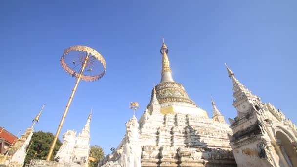 Saen Fang Temple Chiang Mai Thailand — Stock Video