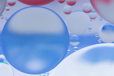 Petrol ve su soyut beyaz ve mavi