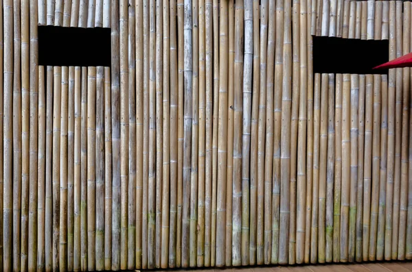 Bamboo Wall Pattern Background — Stock Photo, Image