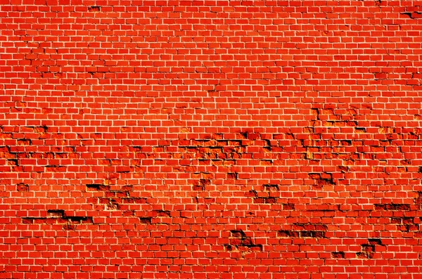 Old orange brick block background wall — Stock Photo, Image