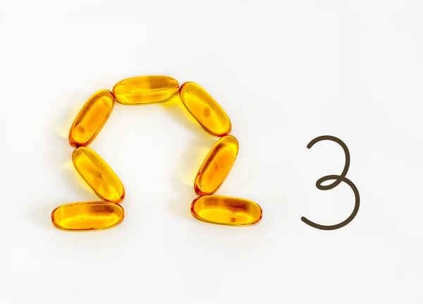 Omega-3 fatty acid symbol — Stock Photo, Image