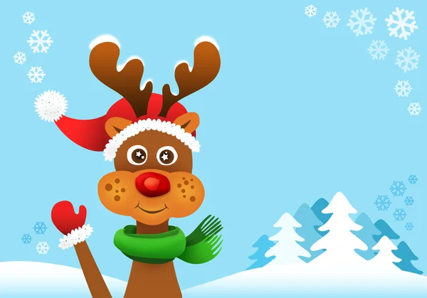 Rudolf the red nosed reindeer — Stock Photo, Image