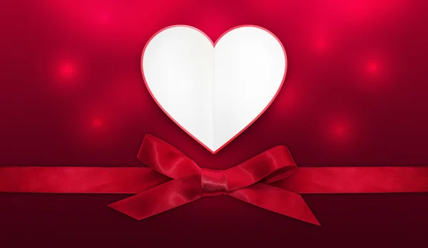 Tarjeta del corazón del día de San Valentín —  Fotos de Stock