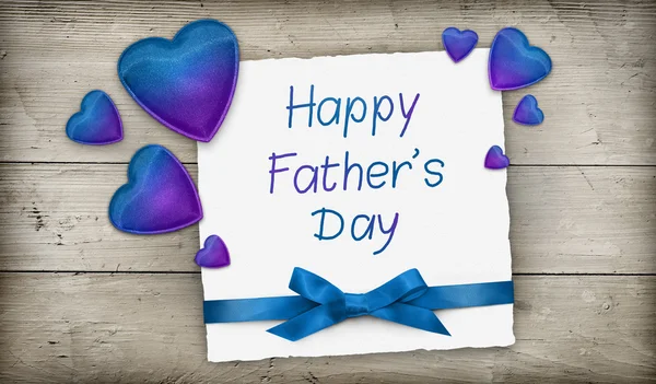Szczęśliwego Dnia Ojca kartka z życzeniami — Zdjęcie stockowe