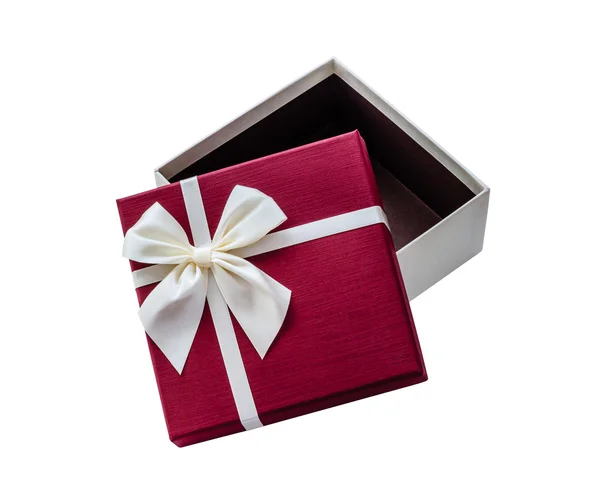 Open gift box isolated — Stock Photo, Image