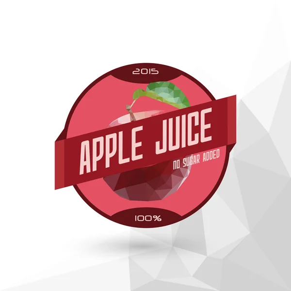 果汁标签" 苹果汁 " — 图库矢量图片