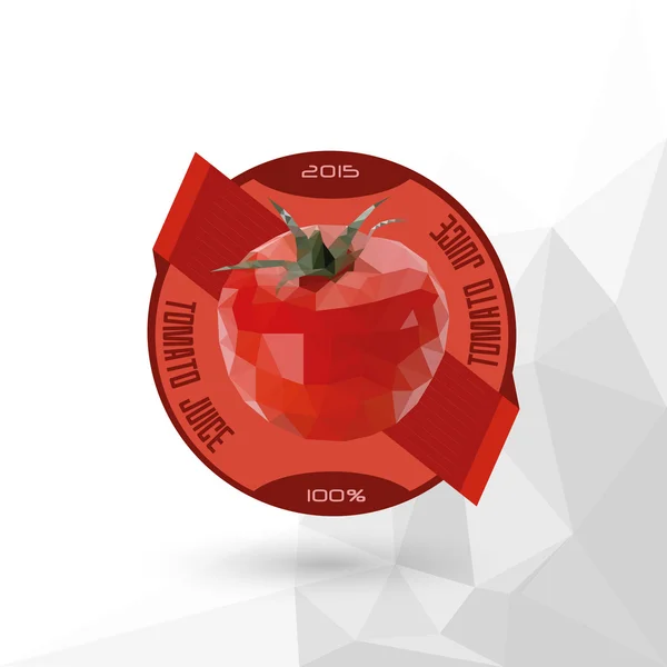 Etiqueta de jugo "Zumo de tomate  " — Vector de stock