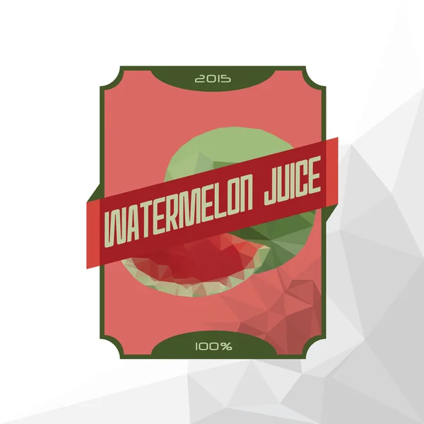 Etiqueta de jugo "Zumo de sandía  " — Vector de stock