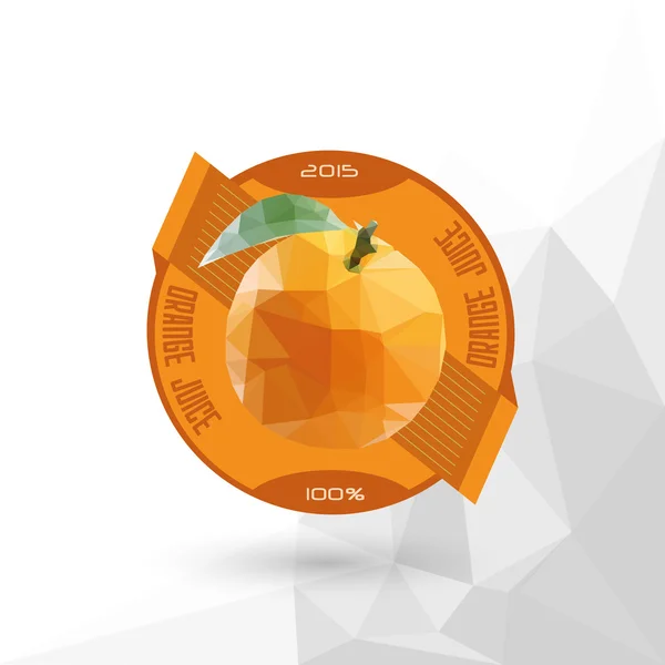Etiqueta de jugo "Zumo de naranja  " — Vector de stock
