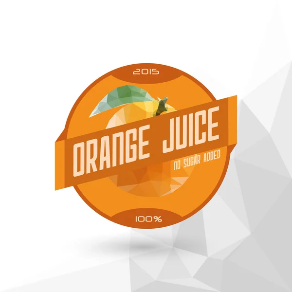 Etiqueta de jugo "Zumo de naranja  " — Vector de stock