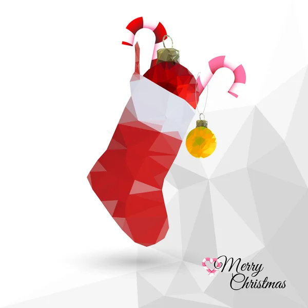 Calcetines de Navidad con regalos — Vector de stock