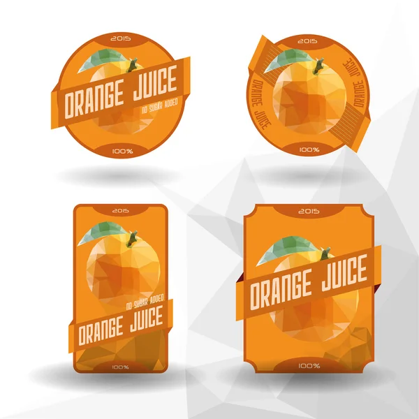 Etiqueta de jugo - "Zumo de naranja  " — Vector de stock