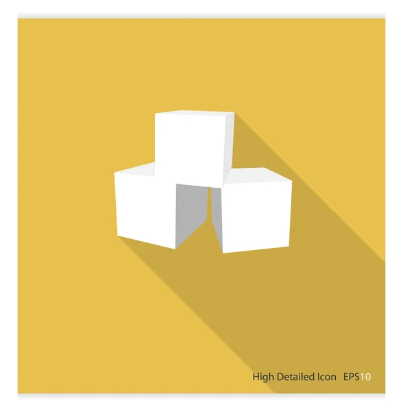 Sugar Icon on yellow Vector Graphics