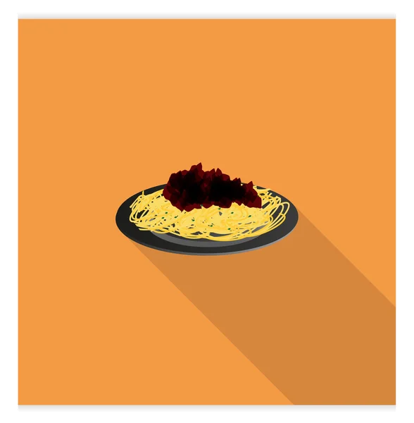 Spaghetti High detailed Icon Vector Graphics