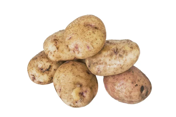 Potatoes on a white background — Stock Photo, Image