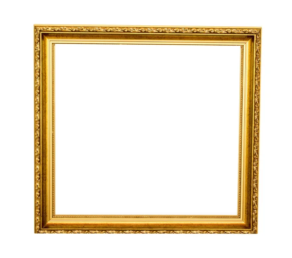 Gilded frame on white background isolate — Stock Photo, Image