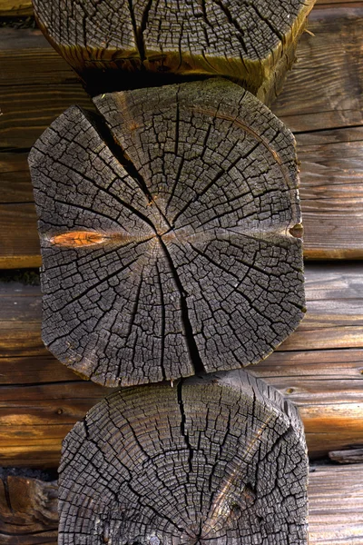 Old wooden deck cracked texture — Stock Photo, Image