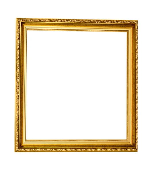 Gilded frame on white background isolate — Stock Photo, Image