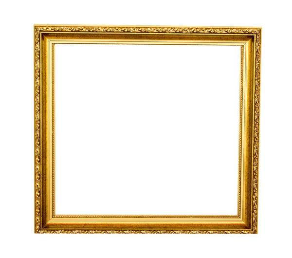 Gilded frame on white background isolate Royalty Free Stock Photos