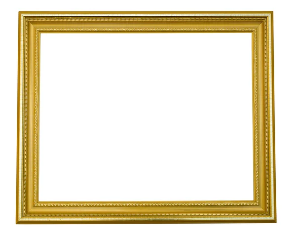 Gilded frame on white background isolate Royalty Free Stock Photos