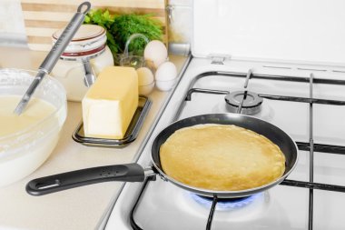 Krep kahvaltı yemek