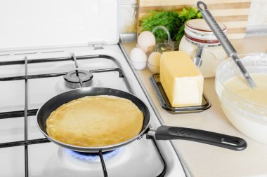 Krep kahvaltı yemek