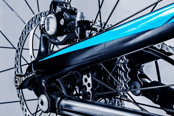 Cykelhjul delar bakre närbild — Stockfoto