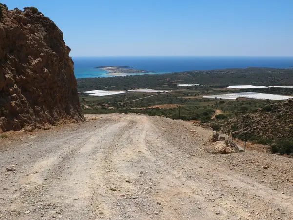 Crete çakıl yol