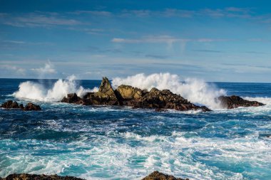 Kaliforniya 'daki Big Sur Pasifik Okyanusu kıyısı.