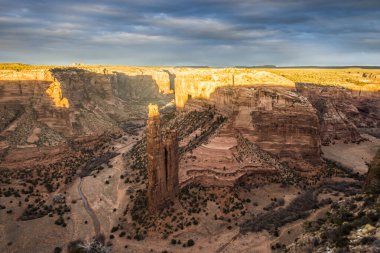 Sunset, Arizona 'daki Chelly Kanyonu Ulusal Anıtı