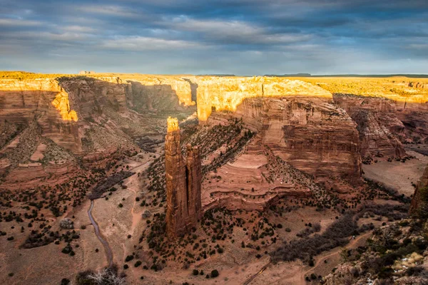 Canyon Chelly National Monument Solnedgången Arizona — Stockfoto