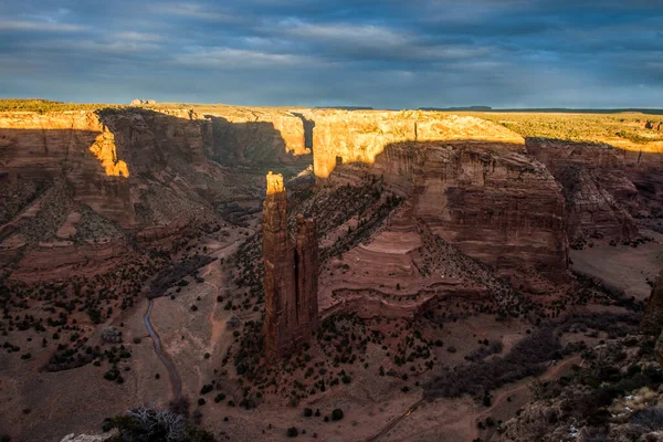 Canyon Chelly National Monument Solnedgången Arizona — Stockfoto