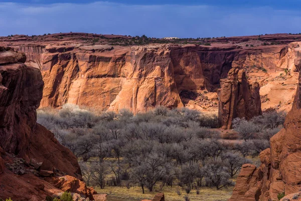 Canyon Chelly National Monument Solnedgången Arizona — Stockfoto