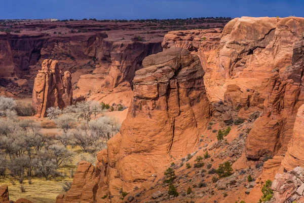 Canyon Chelly National Monument Solnedgången Arizona — Stockfoto