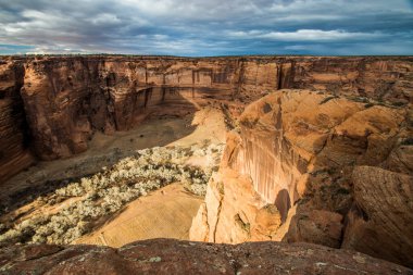 Sunset, Arizona 'daki Chelly Kanyonu Ulusal Anıtı